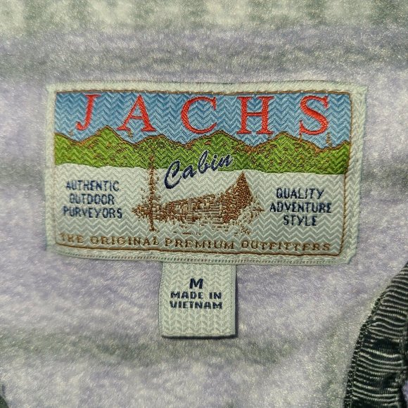 Jachs Cabin Mock Neck T Snap Purple Fleece Pullover Sweater Women's Sz M - Picture 5 of 12